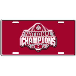 FANMATS 2024-25 College Football Champions Ohio State Aluminum License Plate in Kuwait