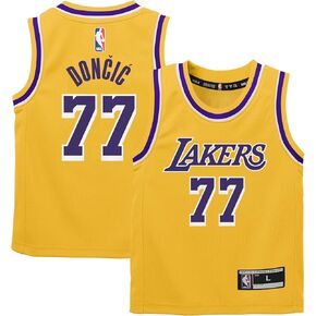 Luka Doncic Los Angeles Lakers NBA Kids 4-7 Yellow Gold Icon Edition Player Jersey in Saudi Arabia