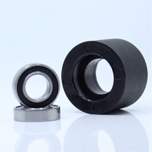 Power Transmission Products PU 6800 Bearing 10x35x30mm Shaft 10mm PU Pulley Roller with Two Bearings Low Noise Polyurethane for Drawing Machine Ball Bearings(10Pcs) in Saudi Arabia