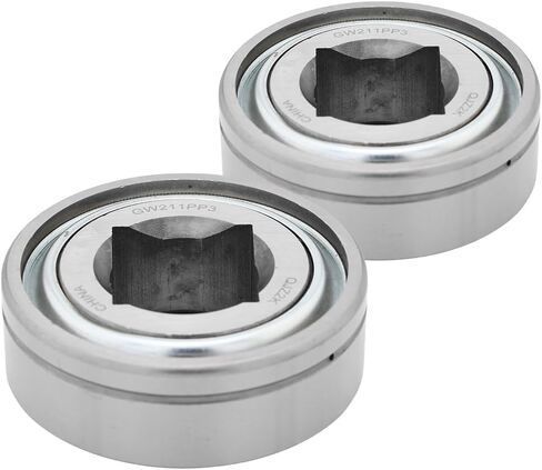 [2 -pack] GW211pp3 ، DC211TTR3 ، 7AS11-1-1/2D1 - محمل قرص ثقيل الزراعة - القطر الداخلي المربع: 1.5 بوصة - القطر الخارجي: 3.937 بوصة - إعادة تصنيع مع ثقب الزيت in Saudi Arabia