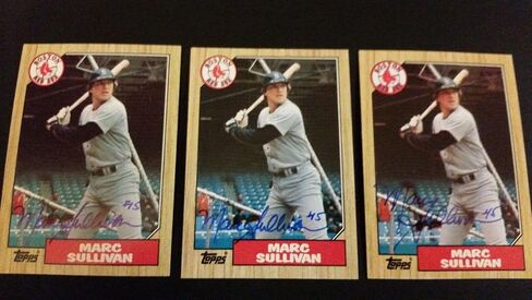 Marc Sullivan Sox 1987 Topps #451 Astros Signed Authentic Autograph JA15 - Autographed Baseball Cards in Saudi Arabia
