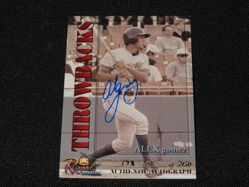 OPL Royal Rookies Alex Gomez Autograph Card Signed Pack Pulled Insert M14 - MLB Autographed Baseball Cards in Kuwait