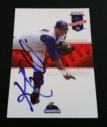 Kevin Whelan Thunder 2008 TriStar Yankees Certified Authentic Autograph JG3 - MLB Autographed Baseball Cards in Saudi Arabia