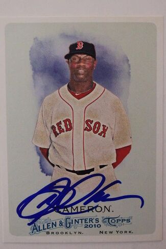 MIKE CAMERON Boston Sox Autograph 2010 Allen & Ginter #239 Signed Card 16C - MLB Autographed Baseball Cards in Saudi Arabia