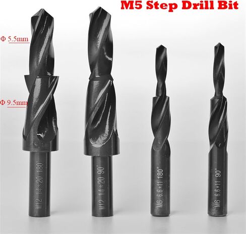 M5 5.5mm 9.5mm 5.5-9.5 مم القطر 90 180 درجة عالية من الصلب HSS Small Straight Shank اثنين in Kuwait