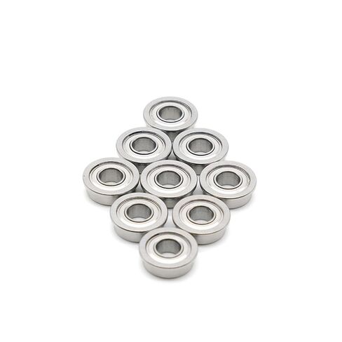SMF105ZZ Flange Hybrid Ceramic Ball Bearing 5 * 10 * 4 Mm Double Shielded Stainless Steel Flanged Ball Bearings 2Pcs in Kuwait