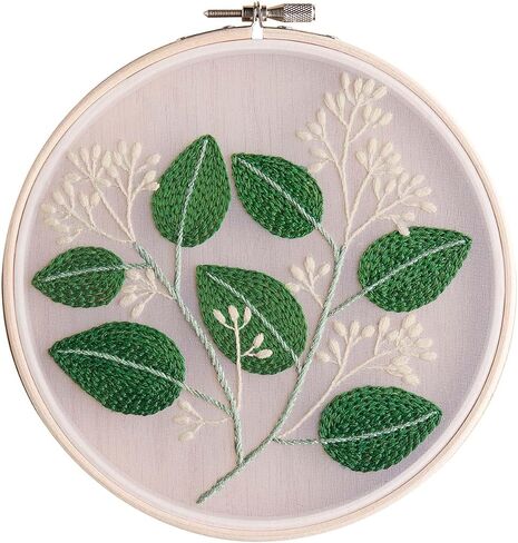 Leisure Arts Embroidery Kit Blue Bird - Wall Art - Room Decoration - Printed Fabric - Hoop - 6 inch in Kuwait