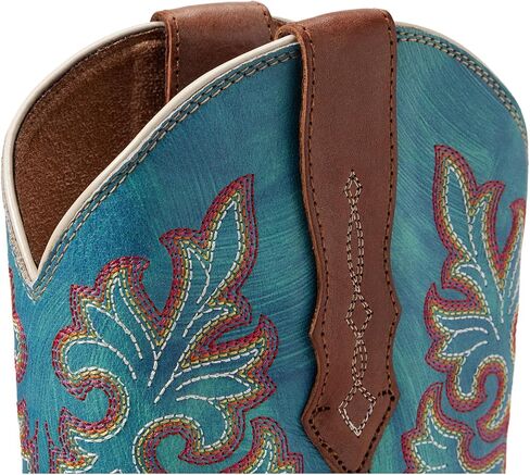 Round Round Women Wide Wide Square Teefitfit Western Boot - حذاء شطب/توهج نحاس ، 6 متوسطة in Saudi Arabia