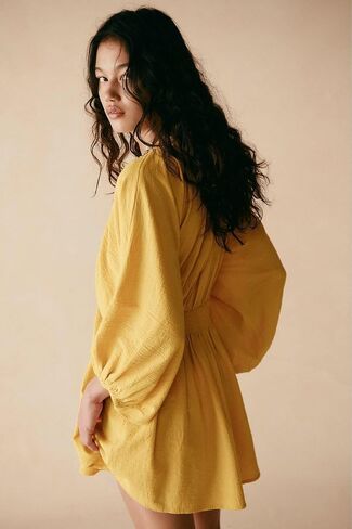 Women's Long Sleeve Elegant Sexy Sweatshirts Casual Swing Sundress Pleated Hem Soft Dresses in Saudi Arabia