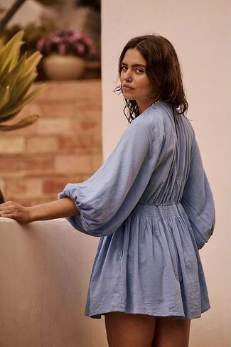 Women's Long Sleeve Elegant Sexy Sweatshirts Casual Swing Sundress Pleated Hem Soft Dresses in Saudi Arabia
