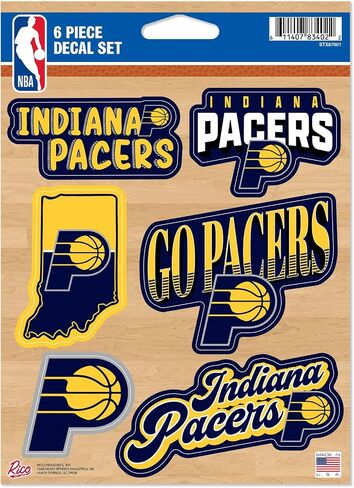 Rico Industries NBA Basketball 6-Piece Decal Set in Kuwait