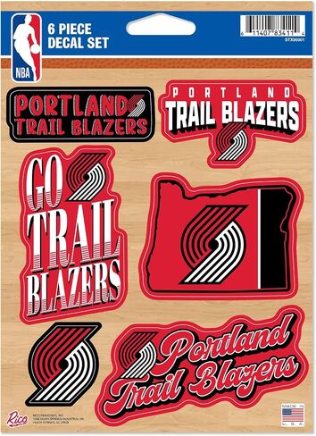 Rico Industries NBA Basketball 6-Piece Decal Set in Kuwait