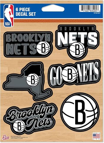 Rico Industries NBA Basketball 6-Piece Decal Set in Kuwait