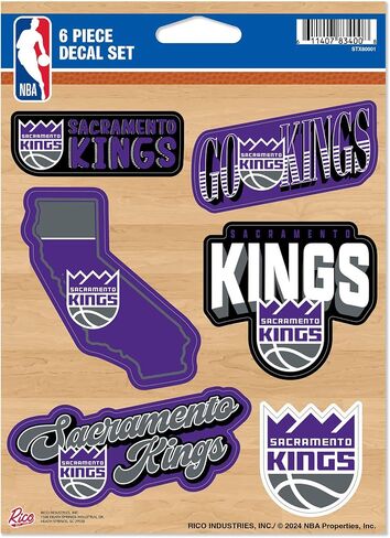 Rico Industries NBA Basketball 6-Piece Decal Set in Kuwait