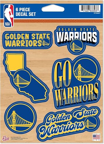 Rico Industries NBA Basketball 6-Piece Decal Set in Kuwait