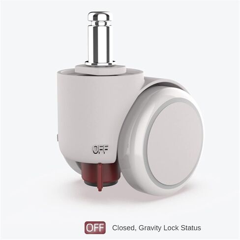 5pcs Wheel Caster M11 Claor Automatic Automatic Automatic Brake Crash Universal (رمادي أبيض) in Saudi Arabia