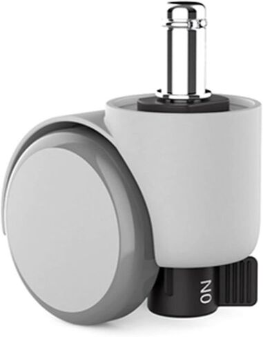 5pcs Wheel Caster M11 Claor Automatic Automatic Automatic Brake Crash Universal (رمادي أبيض) in Saudi Arabia