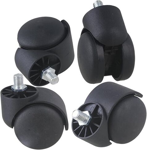 Nylon Casters Furniture Wheels with Metal Screw Thread Stem for Goods Shelf Storage Rack Pack of 5 in Saudi Arabia