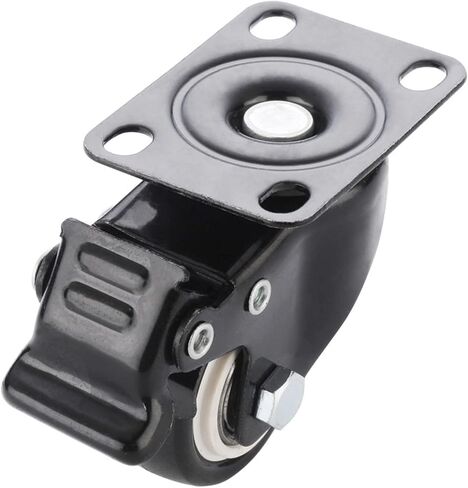 Furniture Caster Heavy Duty 180kg 1.5 Inch M10 M8 Screw 40mm Castor Rubber Wheels Trolley Brake 4Pcs(M8 Without Brake) in Saudi Arabia
