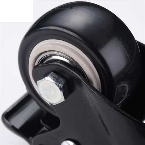 Furniture Caster Heavy Duty 180kg 1.5 Inch M10 M8 Screw 40mm Castor Rubber Wheels Trolley Brake 4Pcs(M8 Without Brake) in Saudi Arabia