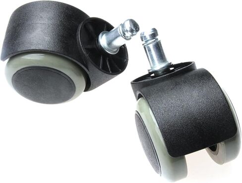 Universal Mute Wheel Black Brown Replacement Chair Swivel Caster Rubber Rolling Rollers Wheels 1Pcs in Saudi Arabia