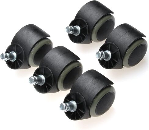 Universal Mute Wheel Black Brown Replacement Chair Swivel Caster Rubber Rolling Rollers Wheels 1Pcs in Saudi Arabia