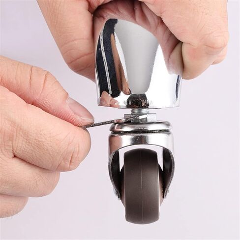 5Pcs Plug in Swivel Caster Wheels Dia 50mm Soft Rubber TPE Caster Wheels(M10 Screw 2 inch) in Saudi Arabia