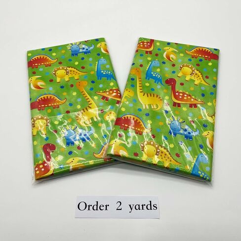 1 Yard (Pre-Cut) 43" x 36" (109cm x 91cm) Floral Cotton Quilting Sewing Fabric, DIY Sewing Patchwork Supplies for Face mask Clothing Handmade Craft&Home Decoration (Dinosaur 5) in Saudi Arabia