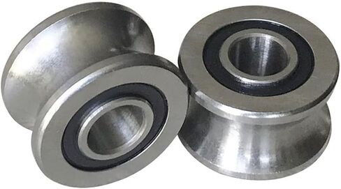4 PCS U22 U Groove Bearing line Walking Guide Track Roller Bearing 8x22.5x14.5x13.5mm in Saudi Arabia