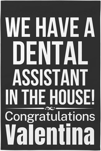 Dental Assistant Gifts, Dental Assistant Garden Flag, Dental Assistant Graduation Yard Banner Decor Outdoor in Saudi Arabia