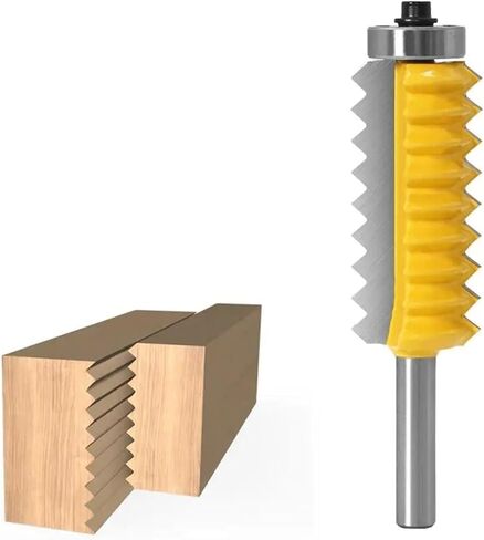 8mm Shank Raised Panel"V"Joint Bits Finger Joint Glue Milling Cutter 1Pcs(8X24X6Z) in Saudi Arabia