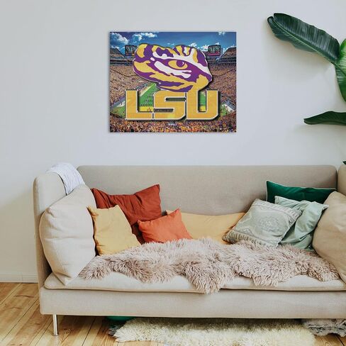 FOCO LSU Tigers NCAA Canvas Wall Sign in Saudi Arabia