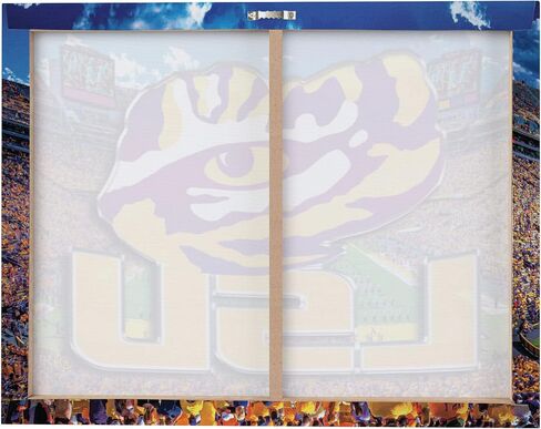 FOCO LSU Tigers NCAA Canvas Wall Sign in Saudi Arabia