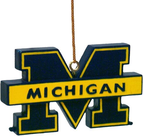NCAA Michigan Wolverines 3D Logo Ornament in Saudi Arabia