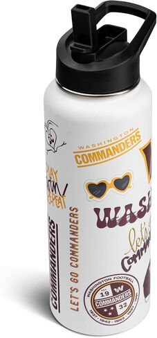 The Memory Company Officially Licensed NFL 34oz Water Bottle - Premium Stainless Steel Double-Wall Insulated, Leakproof Design in Saudi Arabia