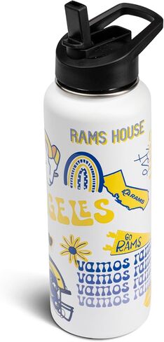 The Memory Company Officially Licensed NFL 34oz Water Bottle - Premium Stainless Steel Double-Wall Insulated, Leakproof Design in Saudi Arabia