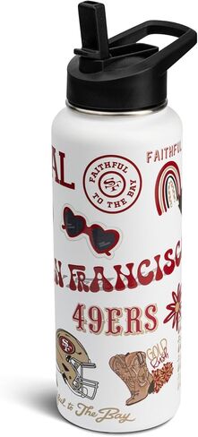 The Memory Company Officially Licensed NFL 34oz Water Bottle - Premium Stainless Steel Double-Wall Insulated, Leakproof Design in Saudi Arabia