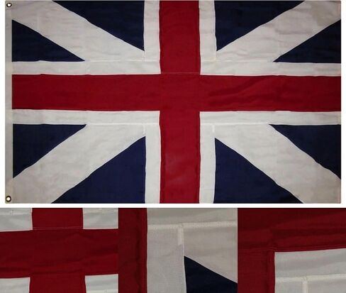 3x5 Embroidered Sewn England Kings Colors 600D NYLON Flag Banner Grommets in Saudi Arabia