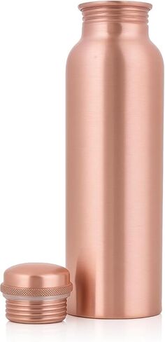 Pure Copper Water Bottle, 34 oz (950 ml), Smooth Finish, Leak-Proof Design Vessel, Ayurveda Health Benefit for Sport, Fitness, Yoga. Pure CopperBottle for Drinking Water in Kuwait