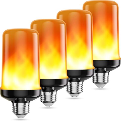 مصابيح ضوء اللهب Hyrion LED ، 4 أوضاع مصابيح الضوء الخمور مع التأثير رأسا على عقب ، e26 base flame fire light in Saudi Arabia