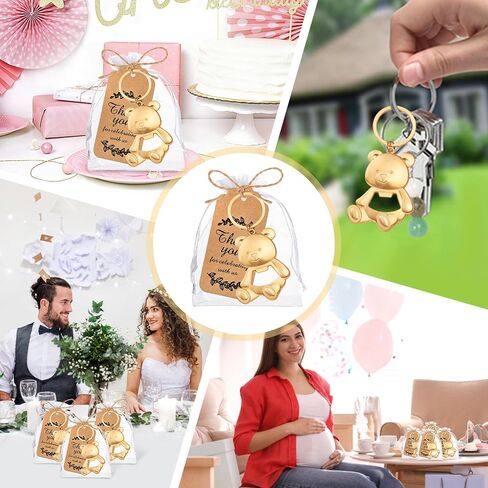 50Pack Bear Bear Bottle -keychain keychain dears return favors for stepors bear beat unping with urgarza bags tags for birthth in Kuwait