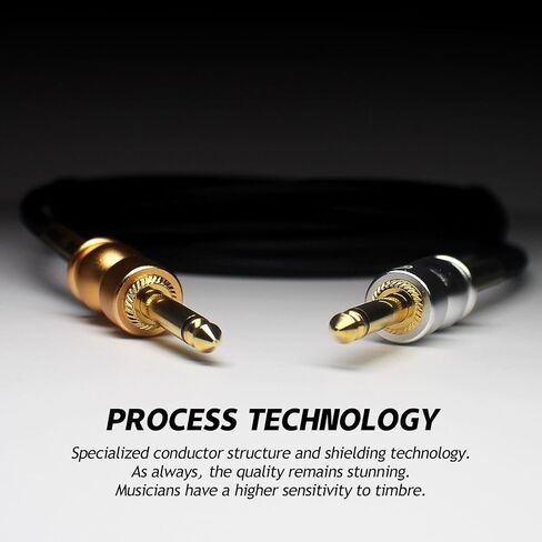 كابل الغيتار 15 قدمًا ، 1/4 بوصة مستقيم/كابل أداة زاوية ، سلك أمبير كهربائي ل amp bass والأدوات (cc purple مضفر) in Kuwait