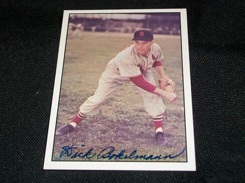 St Louis Cardinals Dick Bokelmann وقع Auto 1979 TCMA CARD #249 TAGH K - CARDACHED CARDS in Saudi Arabia