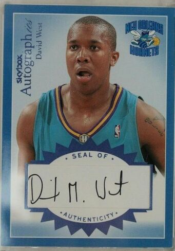 David West Hornets تم توقيعه 2004 Skybox وقع #A -DW3 103/350 - بطاقات موقعة بالبيسبول in Saudi Arabia