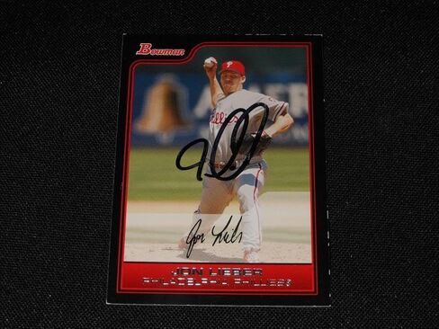 Philadelphia Phillies Jon Lieber Signed 2006 Bowman Autograph Card #103 113 - MLB Autographed Baseball Cards in Saudi Arabia