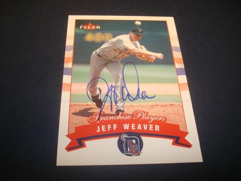 Jeff Weaver 2002 Fleer Flainsise Players Tigers Dodgers وقعوا in Saudi Arabia