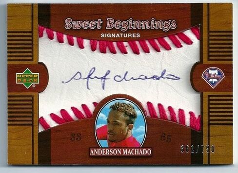 2002 UD Sweet Spot Anderson Machado Signed Certified Auto PHILLIES #361/750 TD - MLB Autographed Baseball Cards in Saudi Arabia
