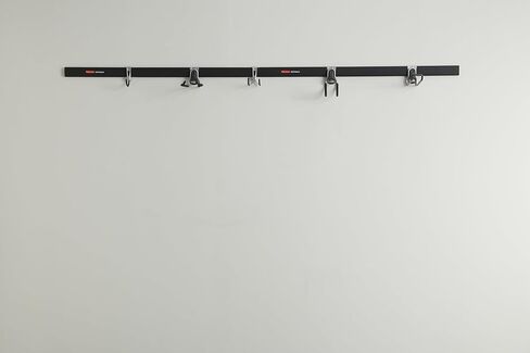 Rubbermaid Fasttrack Garage Storage Utility Hooks 7 Piece Black All in One Rail Hook Kit and Tool Organizer Heavy Duty for Home/Garage/Shed/Garden in Saudi Arabia