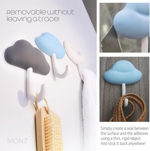Monz Cute Hooks, Cute Hooks Hanging, Kids Hooks, Cute Wall Hooks, Hook Kids Room, Bathroom Hooks Kids Towel Hooks,kids wall hooks, Cute Hooks for wall, Kids Bathroom Accessories, Pack X3 in Saudi Arabia