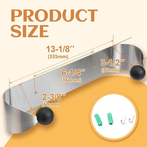 ECOTRIC Wall Mount Paper Towel Rack, Stainless Steel Kitchen Paper Towel Holder Under Cabinet，Silver Stylish Convenient Rollable Space-Saving Design in Saudi Arabia